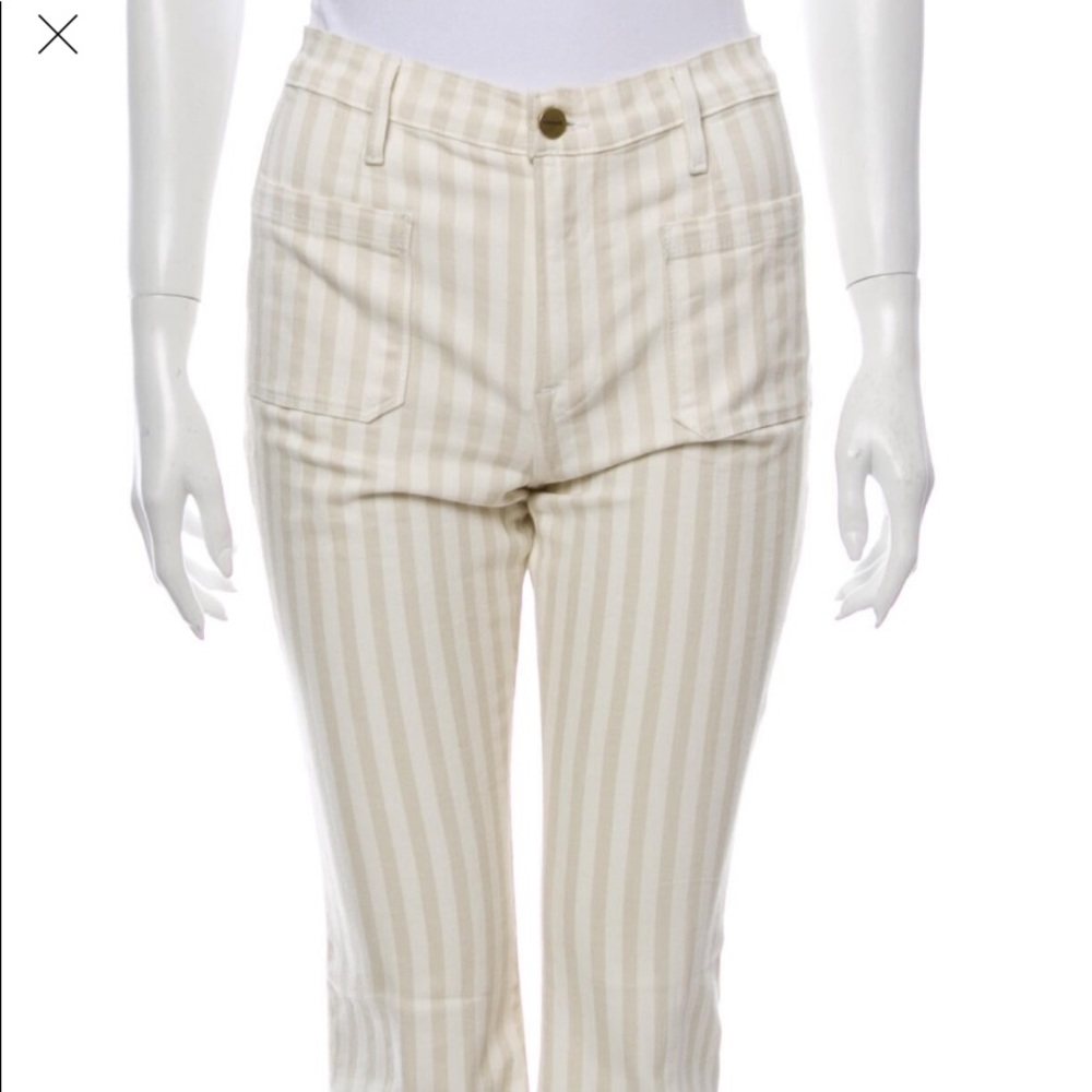 Frame mid-rise wide leg jeans new